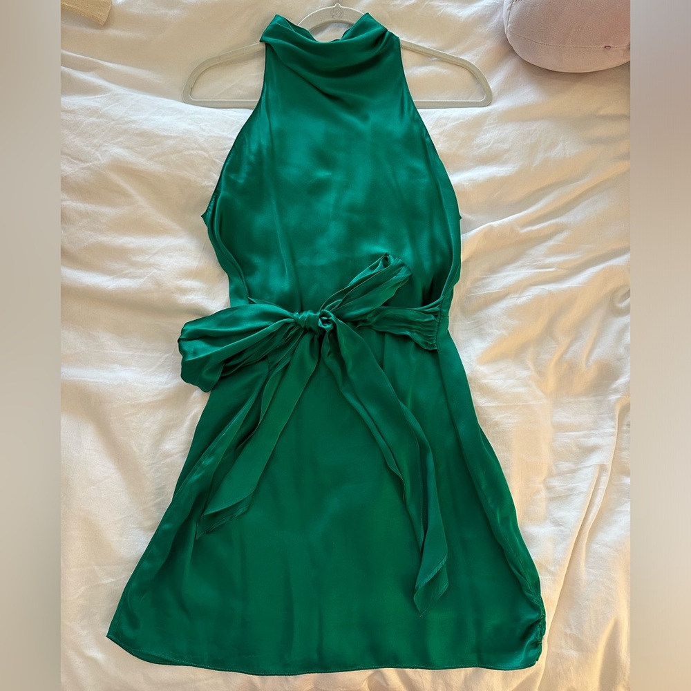 Green Silk Dress